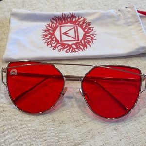 Red Root chakra rainbow optx sun glasses